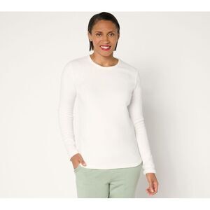 Cuddl Duds Women's Top Plus Sz 3X Base Layers Fleecewear with White A667654